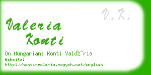 valeria konti business card